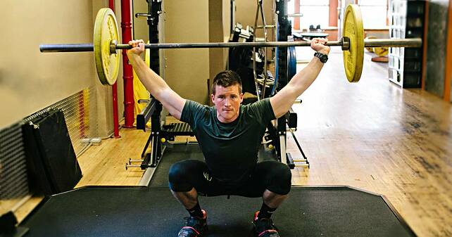 Overhead Squat weightlifting exercise