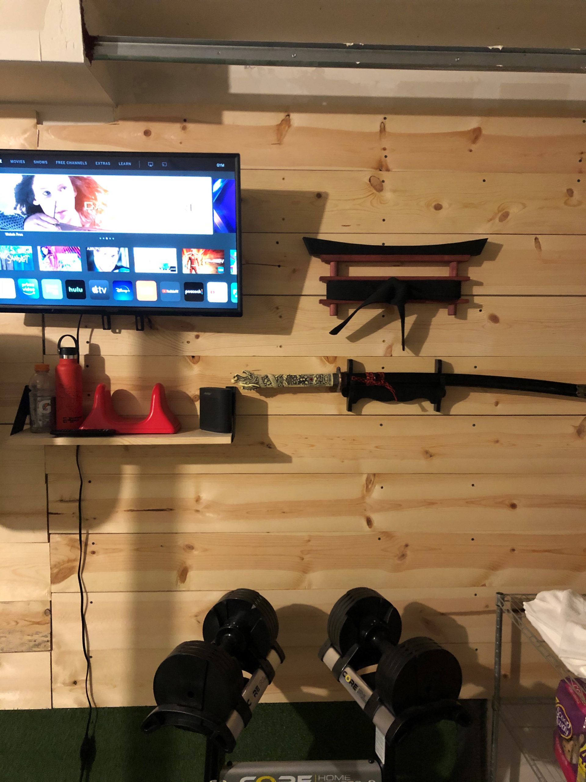 home gym finishing touches