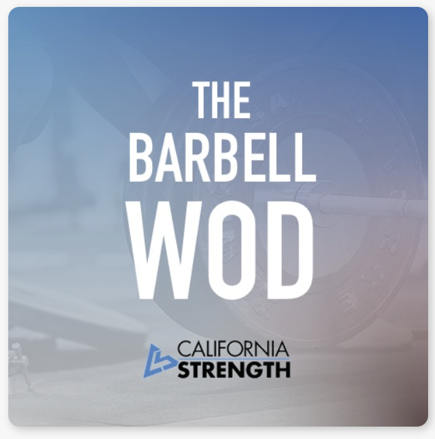 Barbell WOD strength training plan