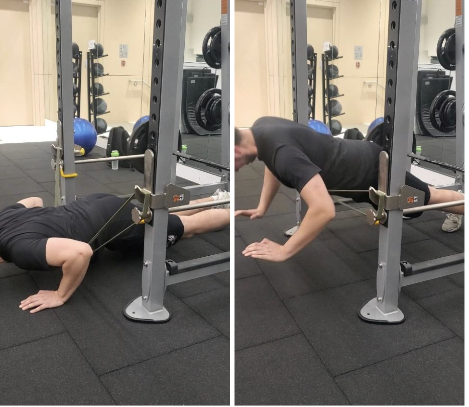Banded Plyo Push Ups as Overspeed Training Technique