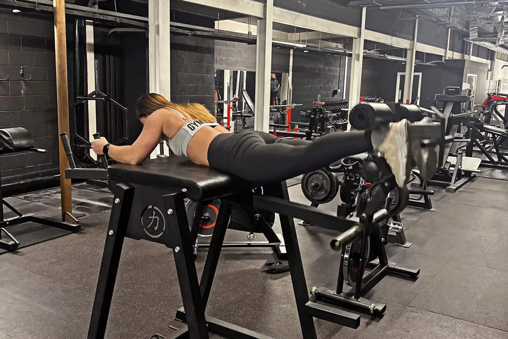 reverse hyper for glute training strength and conditioning