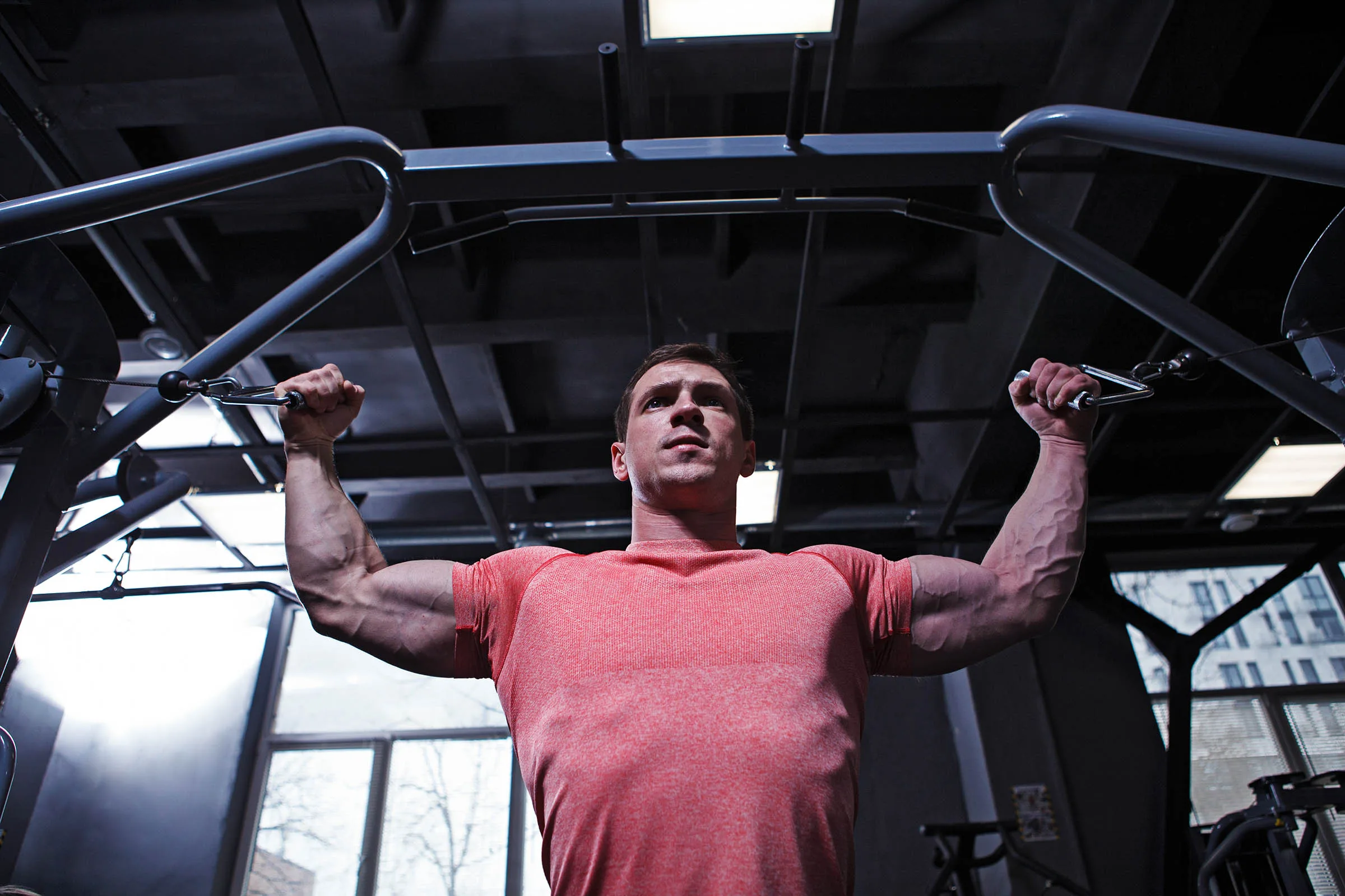 High Cable Bicep Curls For Shoulder Stability